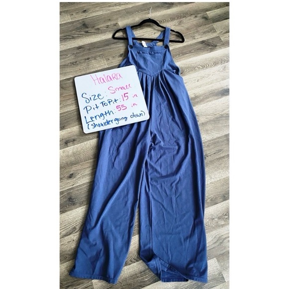 HALARA Navy Blue Wide Leg Jumpsuit - Picture 11 of 11